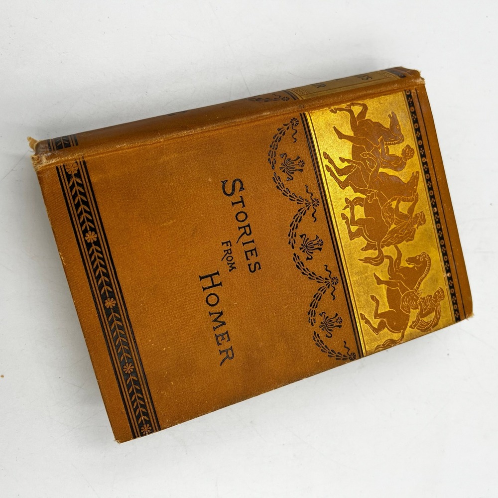 Antique 1883 Stories From Homer Alfred J Church Dodd Mead Flaxman Illustrated